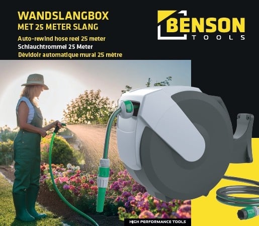 Benson Wandslangenbox 25 meter - Detailed view of the product