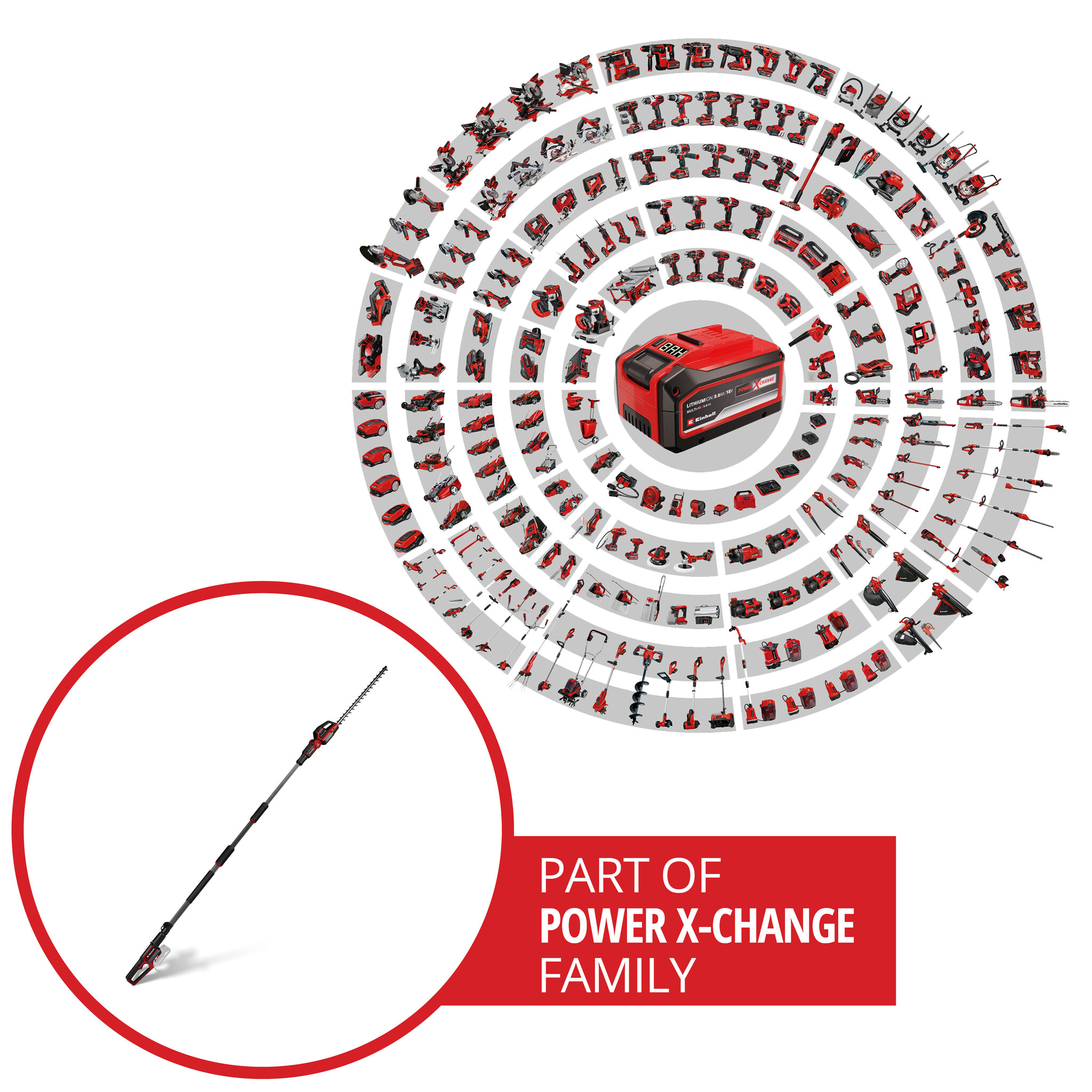 Einhell GP-HH 18/50 Li T BL Solo - Accu Telescopische Heggenschaar thumbnail 11