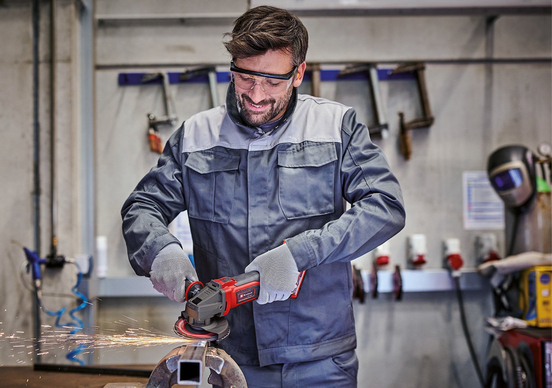 Einhell TE-AG 18/125-2 Li - Solo - Accu Haakse Slijper - Detailed view of the product