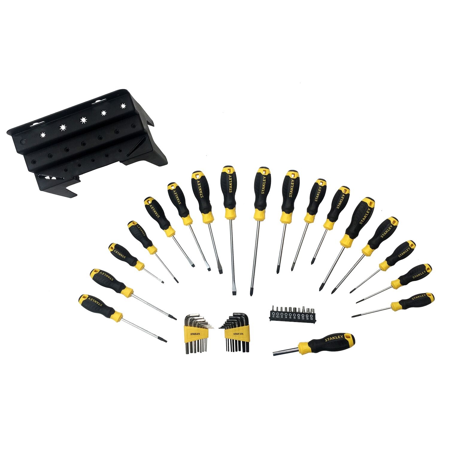 Stanley 44-delige Schroevendraaierset met Houders– Sleuf, Phillips, Pozi, Torx, Bits en Inbussleutels - Detailed view of the product