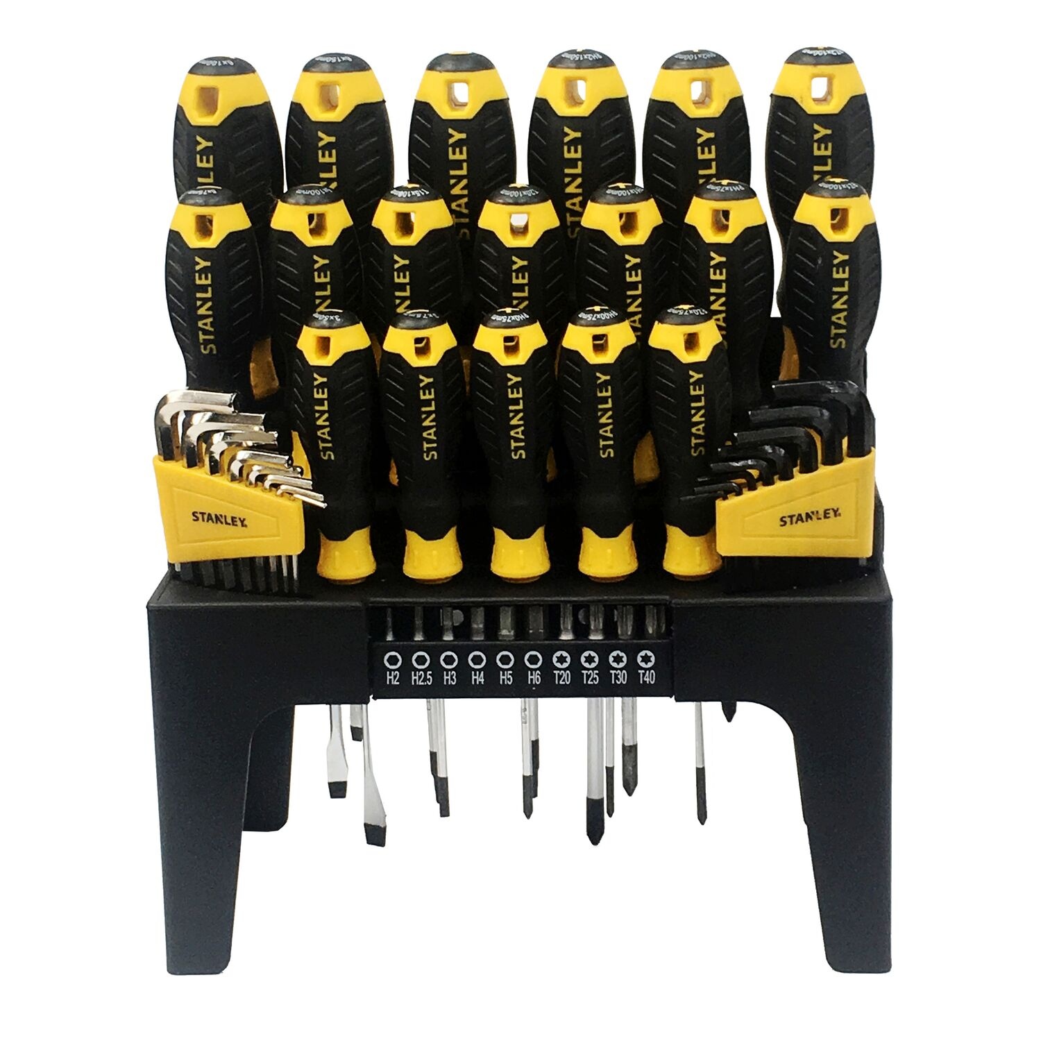 Stanley 44-delige Schroevendraaierset met Houders– Sleuf, Phillips, Pozi, Torx, Bits en Inbussleutels - Default image for the product