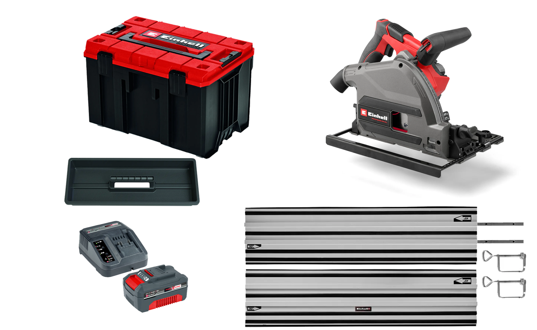 Einhell TP-PS 18/165 Incl geleiderail, M-Case&4.0Ah starterkit - Default image for the product