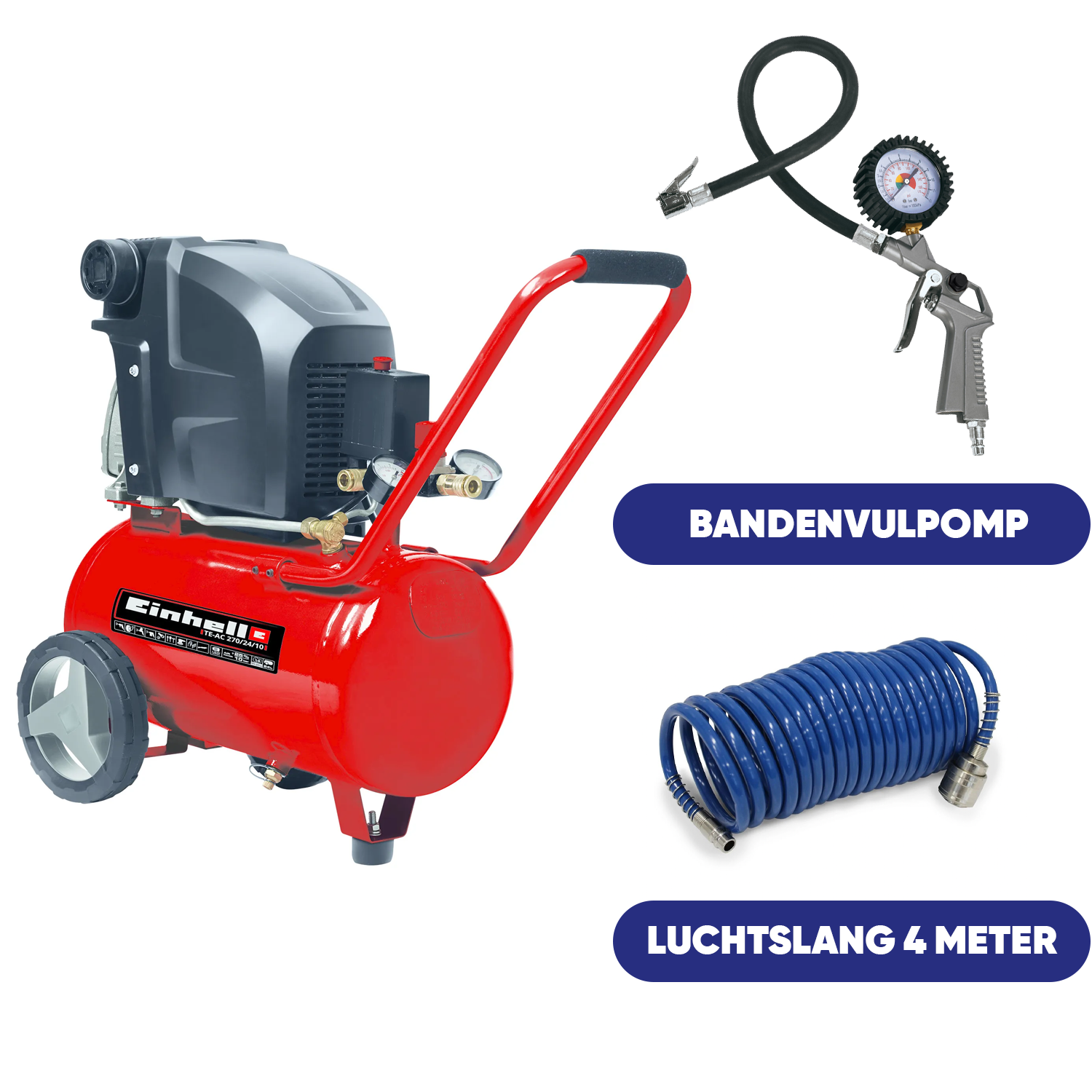 Einhell TE-AC 270/24/10 Compressor - SET - Detailed view of the product