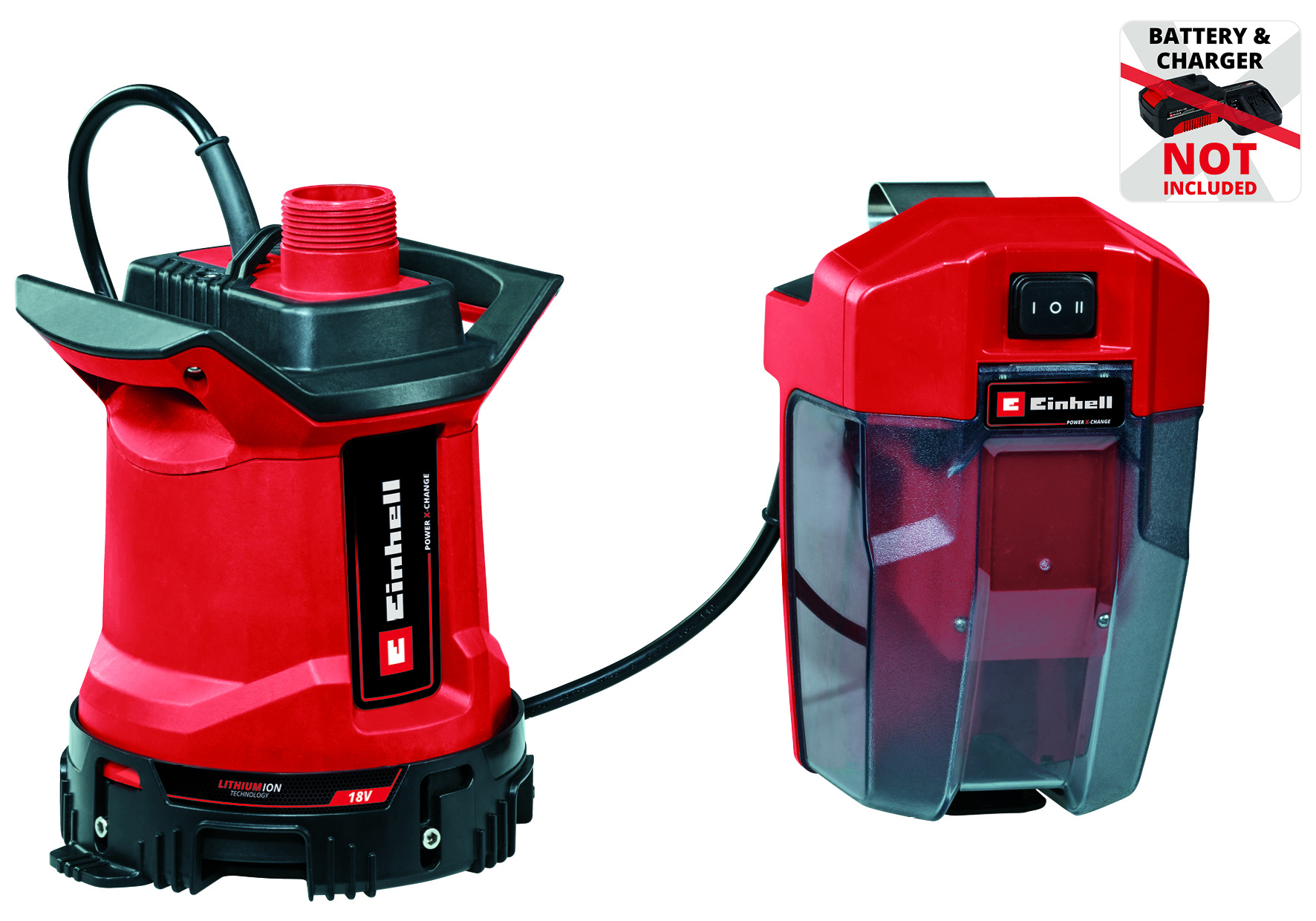 Einhell Accu Vuil-/Schoonwaterpomp GE-DP 18/25 LL Li– Solo afbeelding