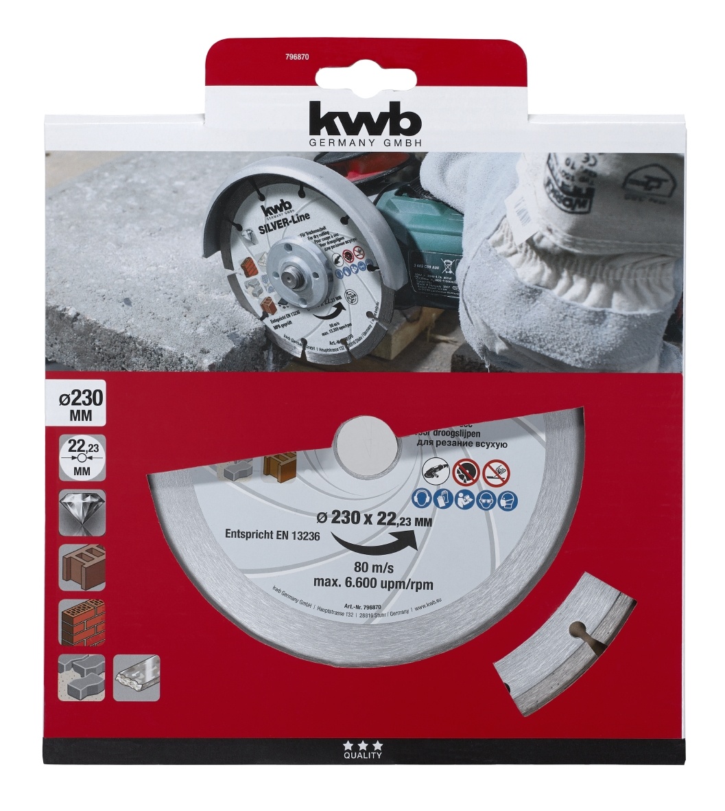 Diamant Doorslijpschijf 230 mm– Segmented Rim thumbnail 2