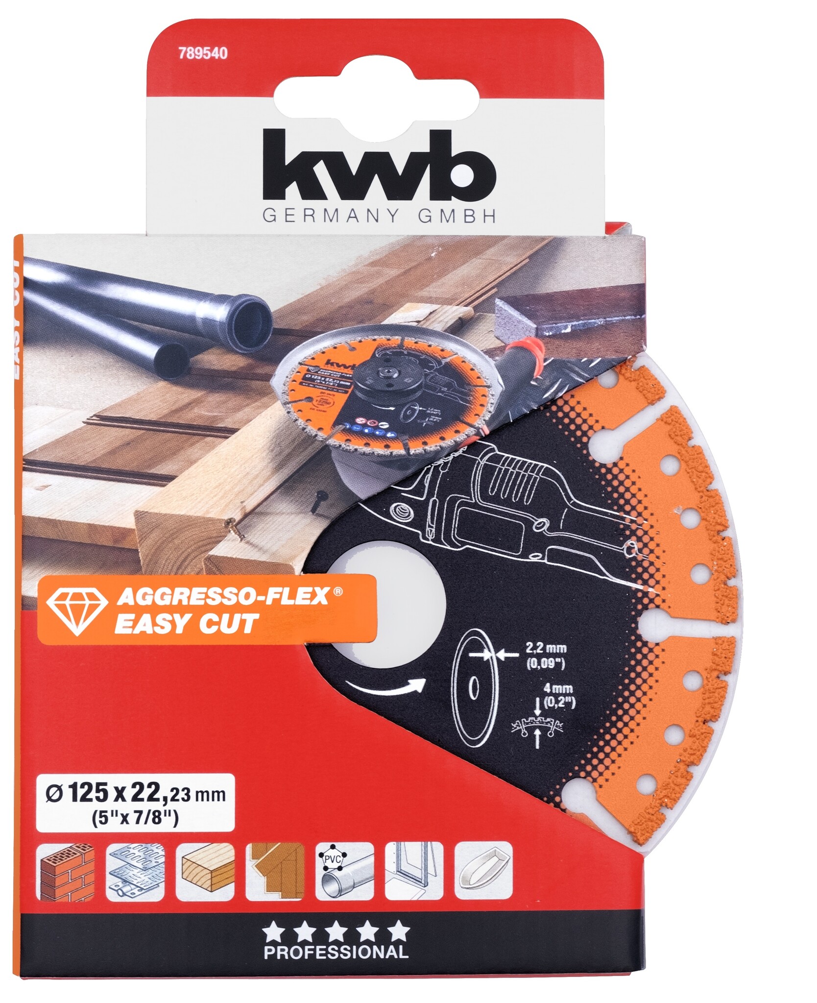 Multicut Diamant Doorslijpschijf 125 mm– Segmented Rim thumbnail 3