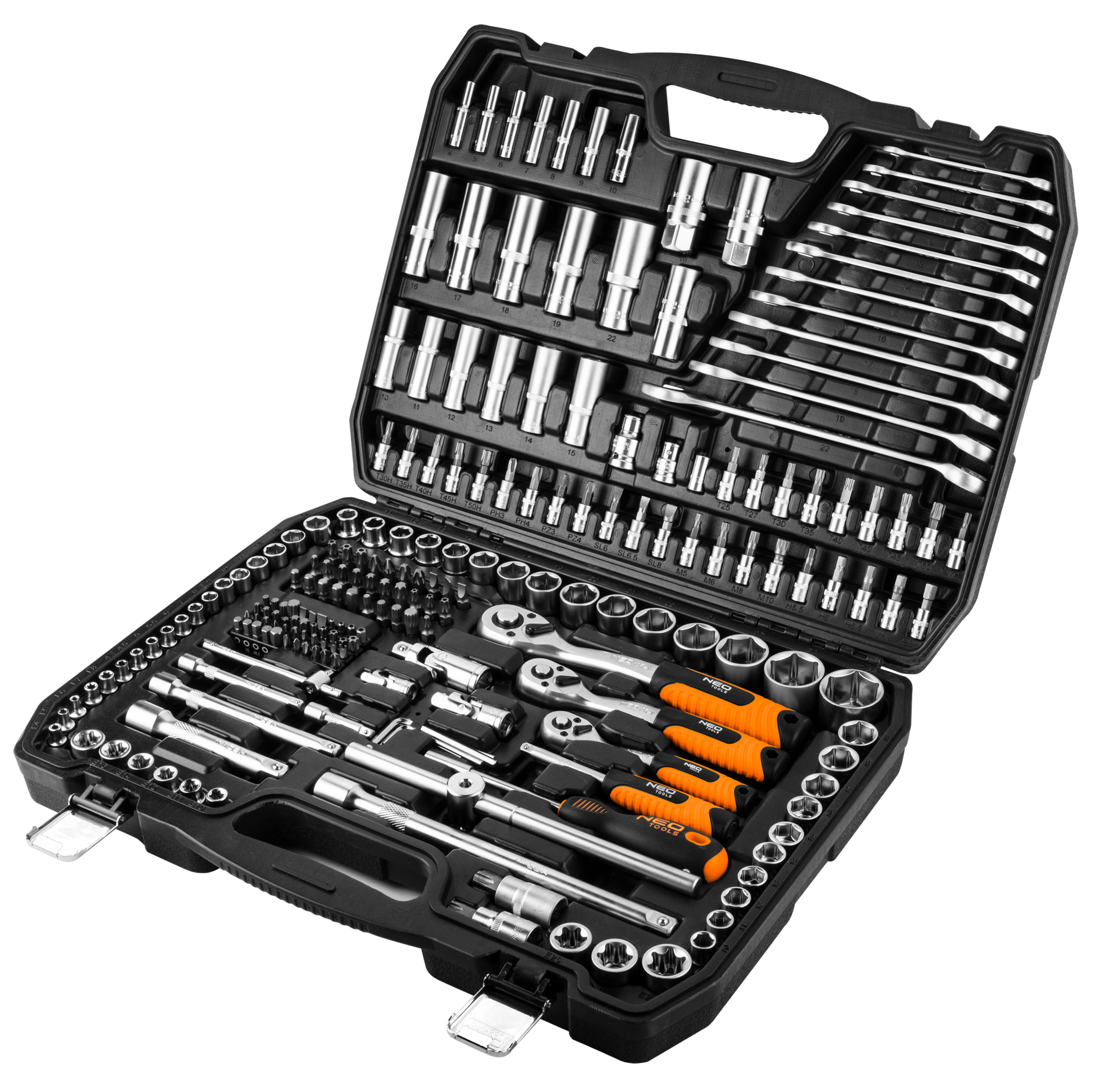 NEO Doppenset 1/4 - 3/8 - 1/2 216dlg