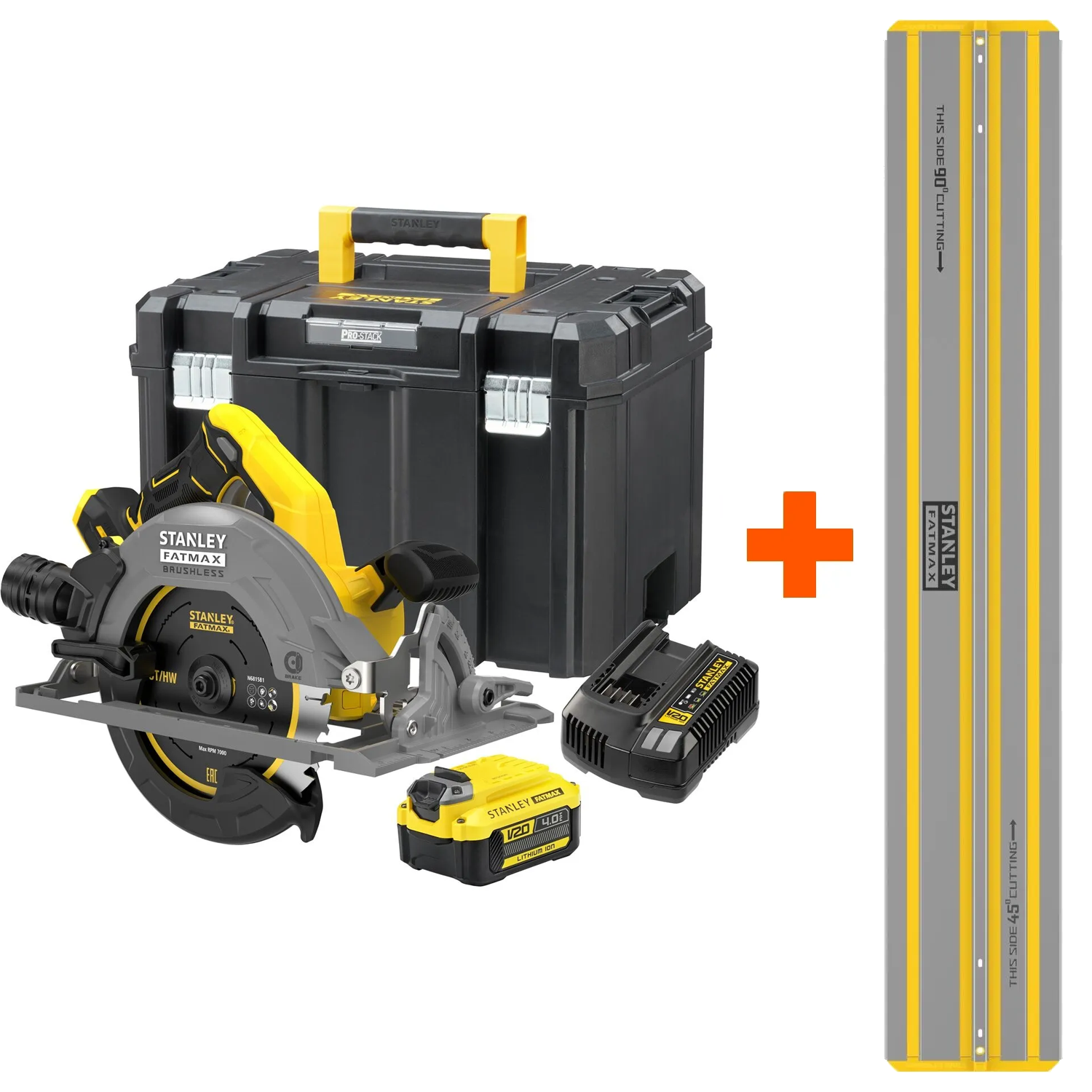 Stanley SFMCS551M1T-QW Accu Cirkelzaag Brushless 18V - Inclusief Zaagrail