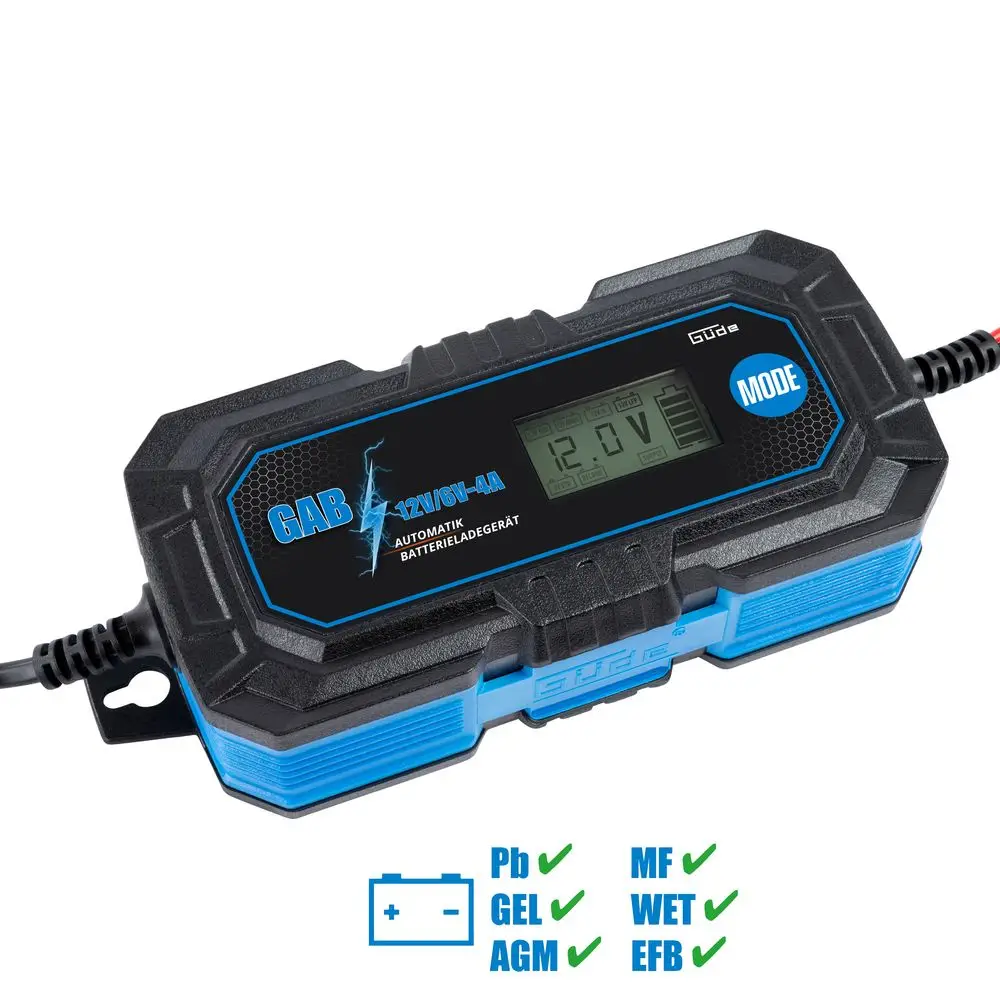 Güde Automatische Acculader GAB 12V/6V-4A afbeelding