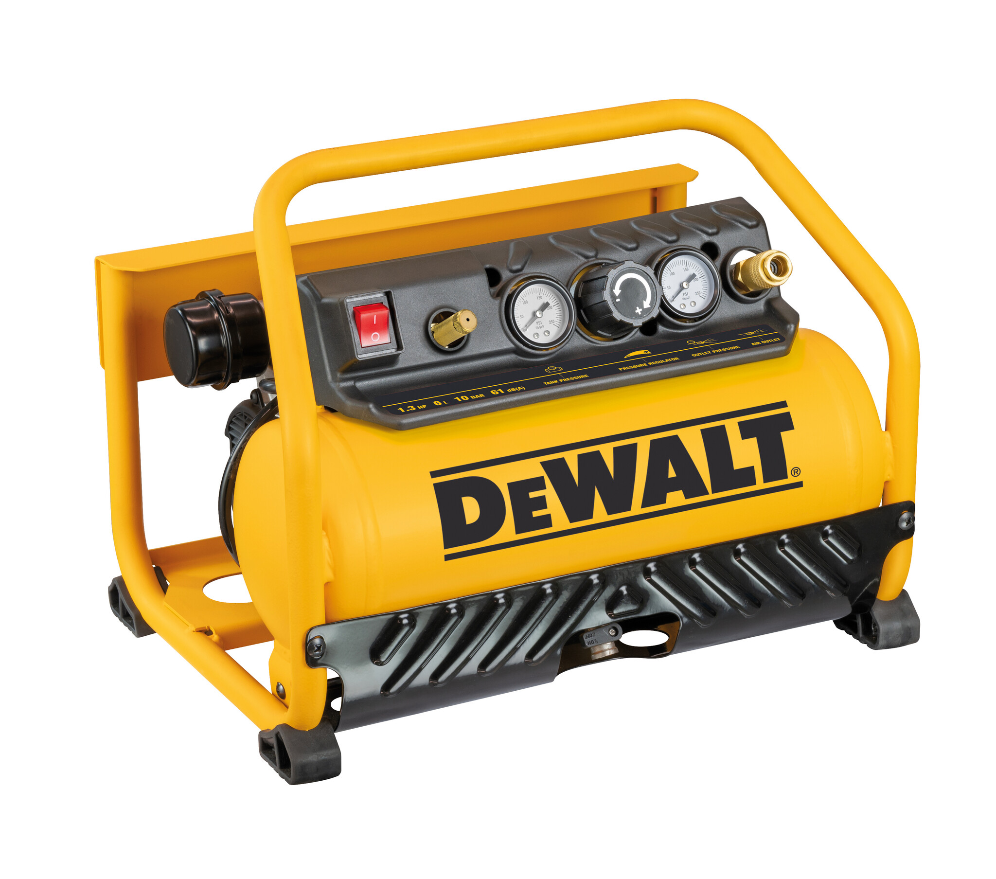 DeWalt Silent Compressor S156RE – 6 Liter – 10 Bar – 1000W – Olievrij