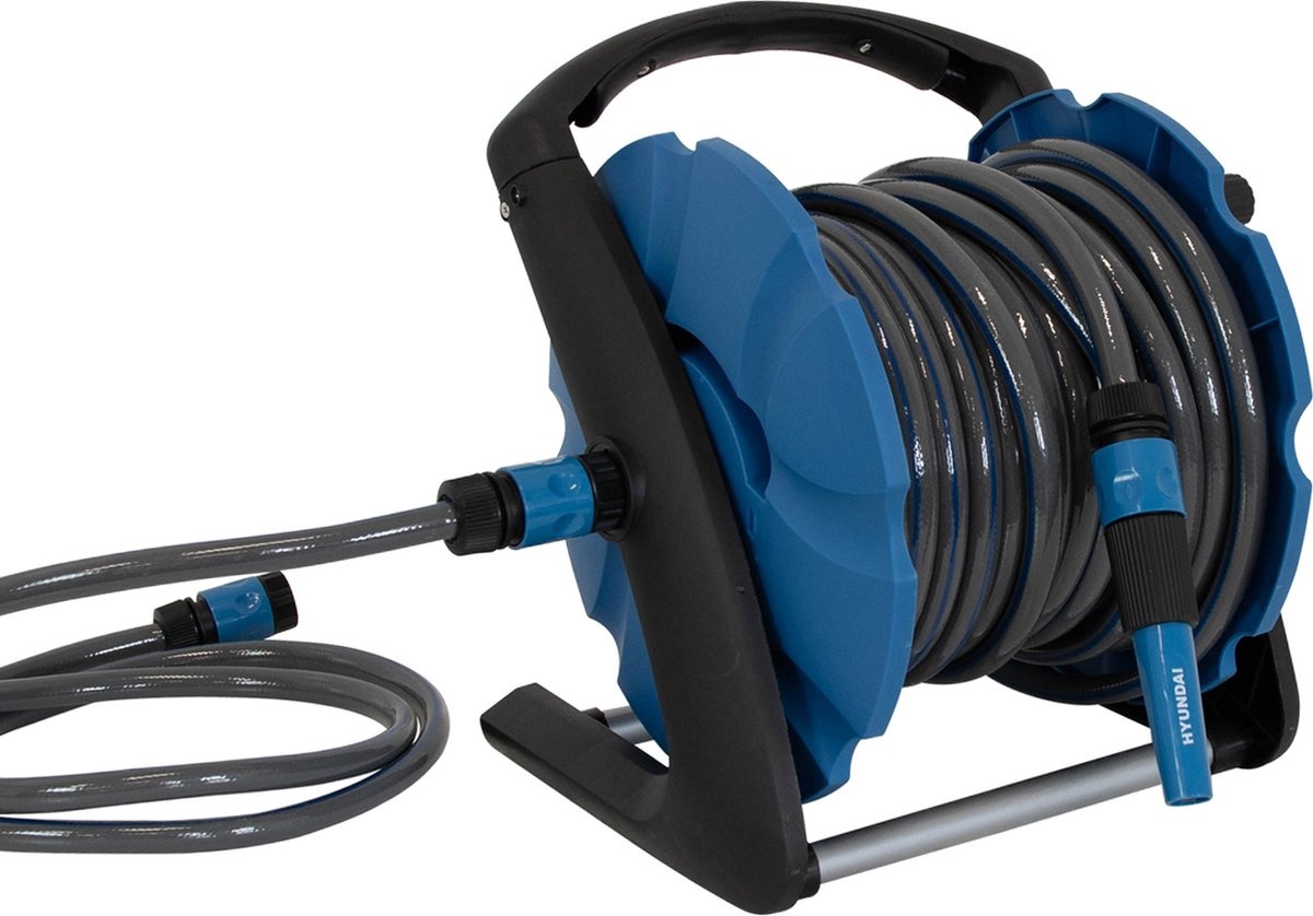 Hyundai slanghaspel 20 meter 12 mm - Inclusief muurbevestiging