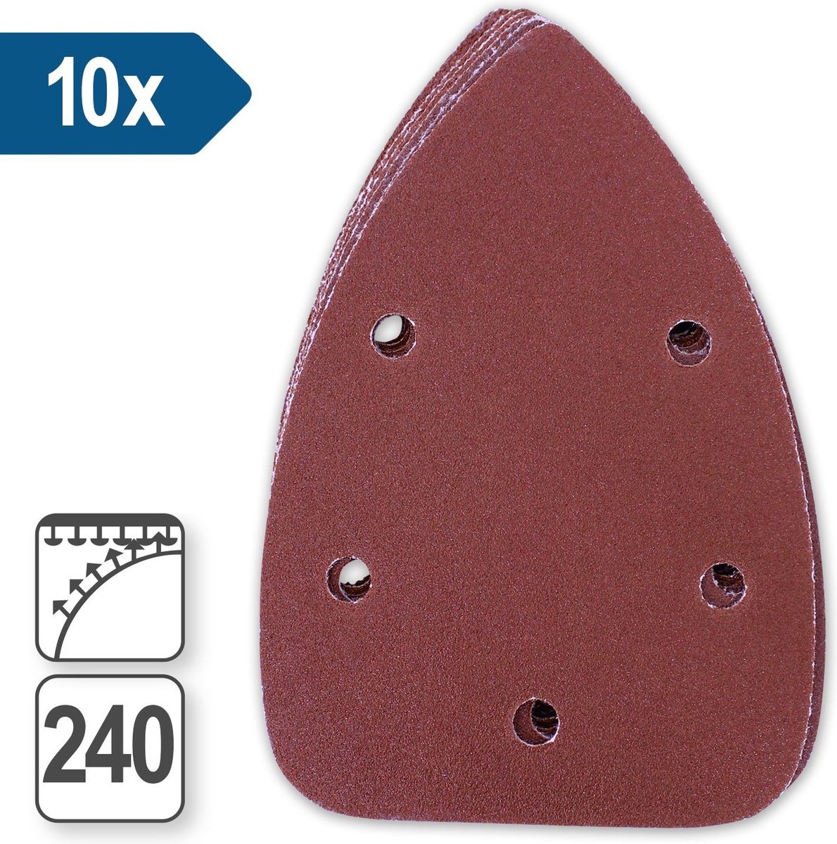 Hyundai Schuurpapier delta K240, 10 vel - 56651-5 afbeelding