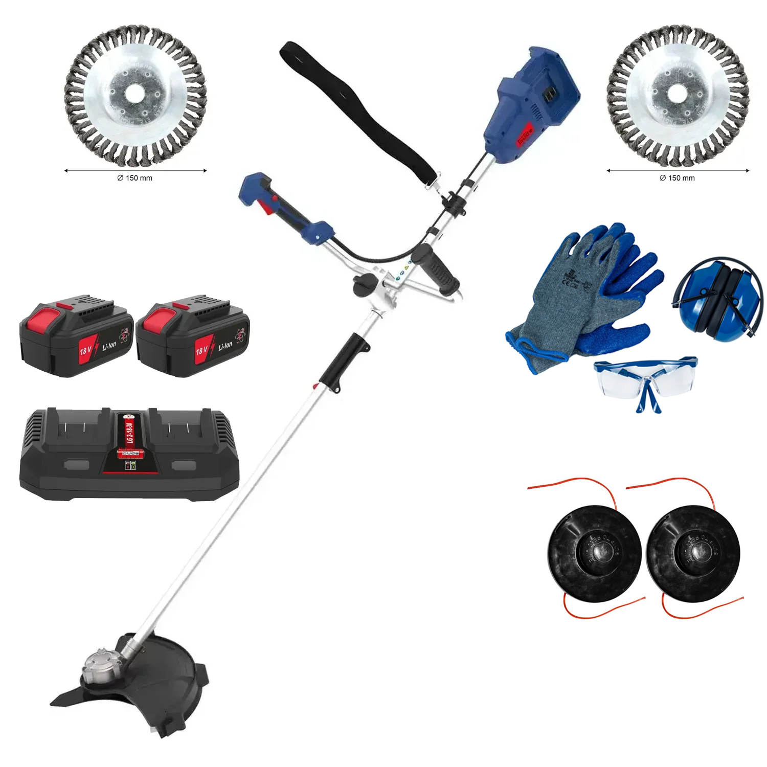 Güde FS 36-302-30 Accu Bosmaaier - 18V E³ Inclusief Accu & accessoires - STARTERKIT