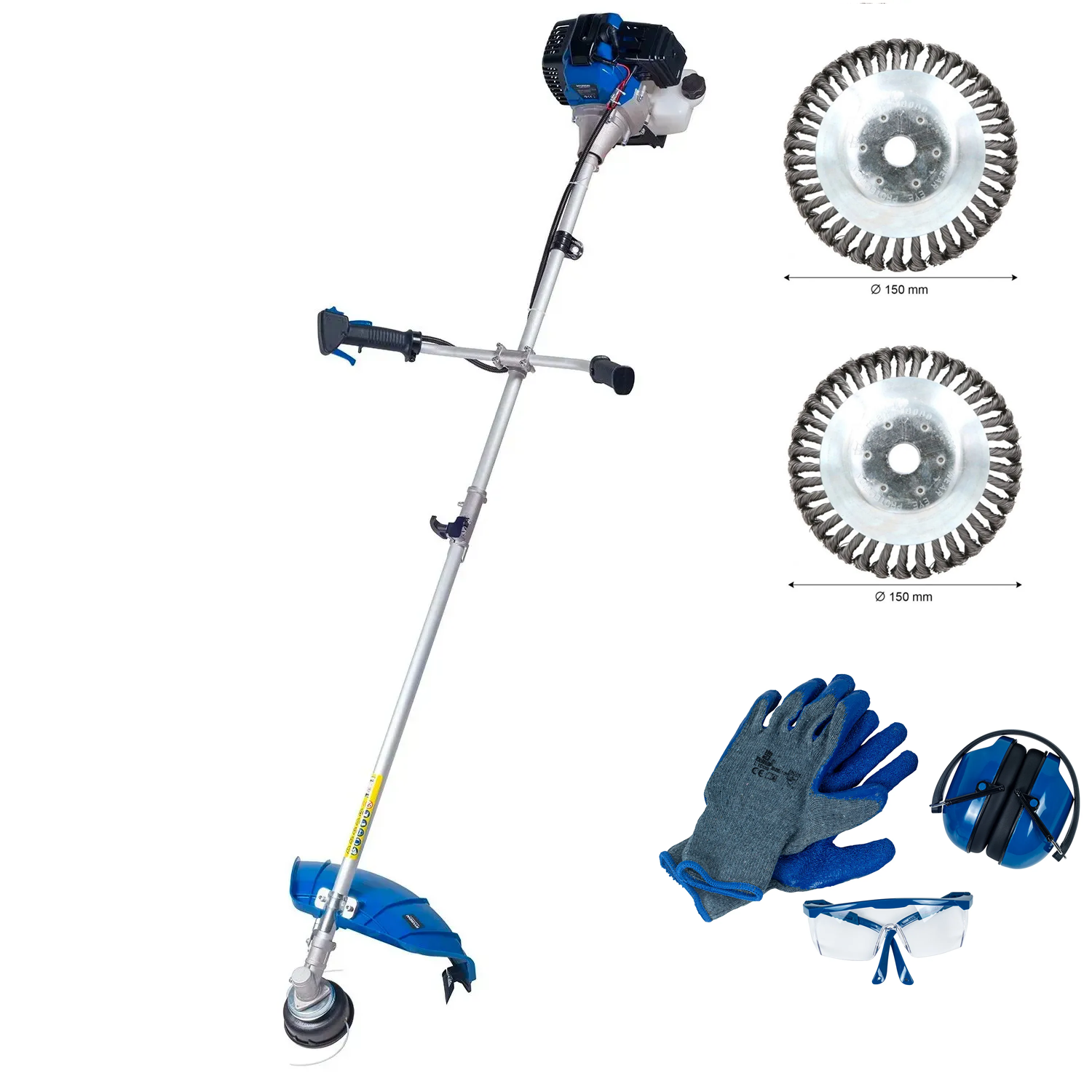 Hyundai Bosmaaier benzine 43cc - 2-TAKT - Inclusief draadspoel en onkruidborstel (2x)