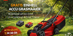 Gratis Einhell Accu Grasmaaier