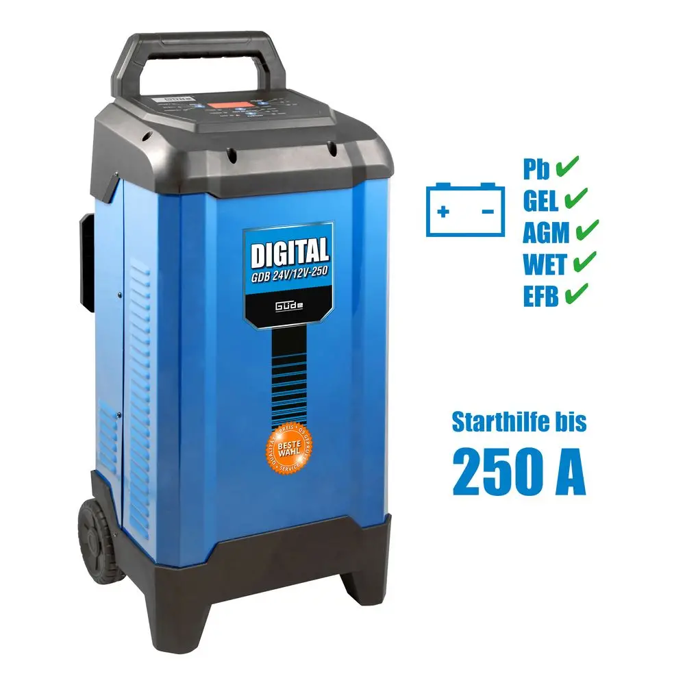 Güde Batterijlader Digital GDB 24V/12V-250