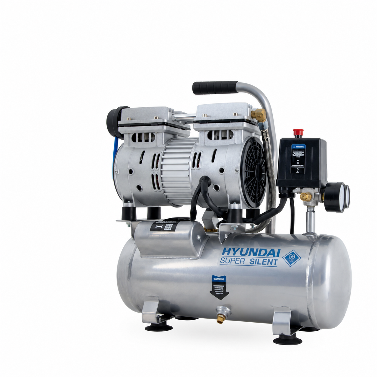 Hyundai SAC55751 stille compressor 550 W – 6 liter – 8 bar