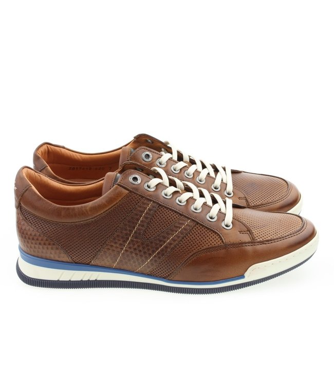 Angus sneaker in bruin suède | Van Lier Outlet