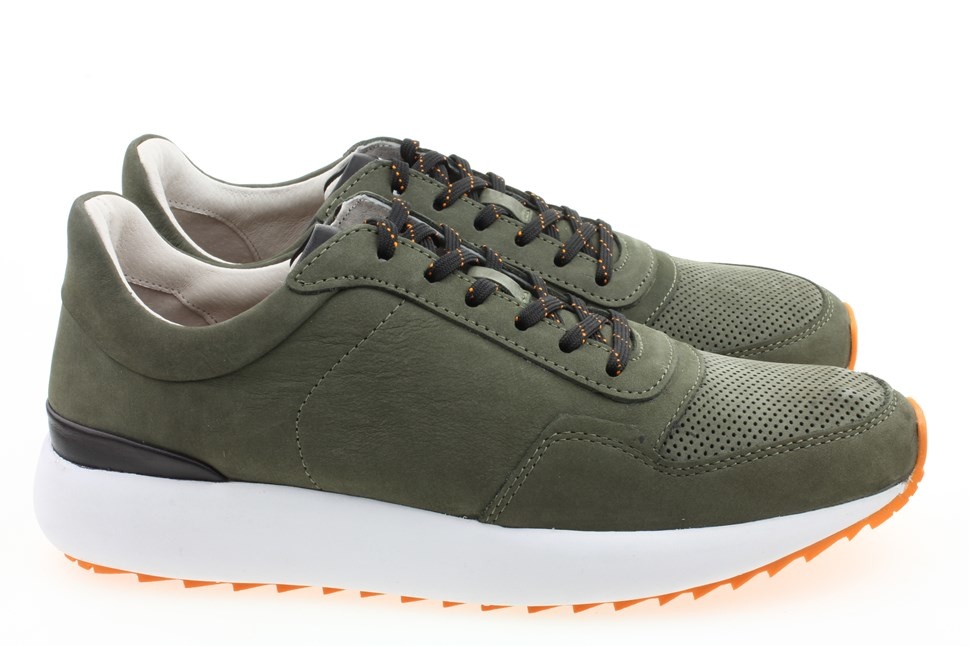 Blackstone Sg19 Mid Top Sneakers , Groen, Heren - Schoenen.nl