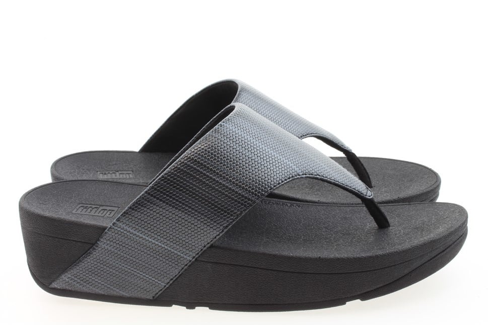 Shop FitFlop TM Olive Textured Glitz Zwart online | Bekijk de Collectie
