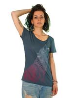 HOWLING WOLF T-SHIRT - BAMBOO (V)