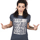 Stop Making Stupid People Famous T-shirt - Roll-up