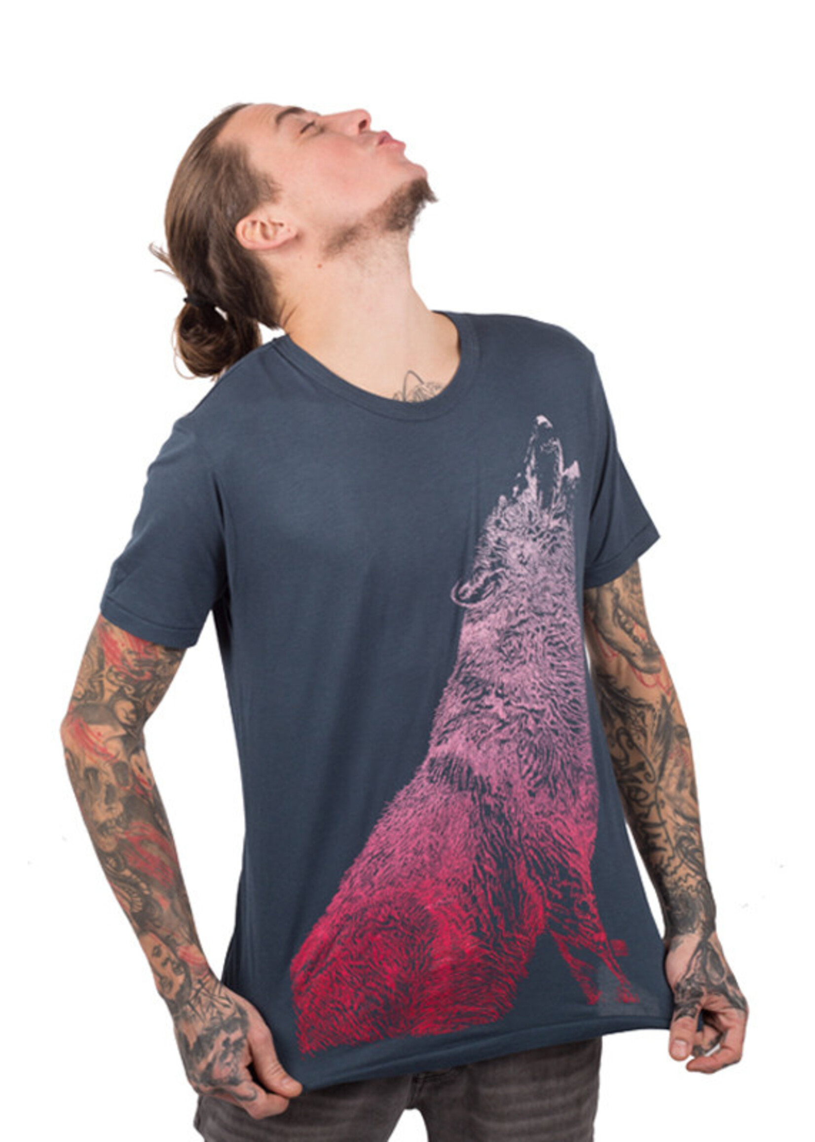 HOWLING WOLF T-SHIRT - BAMBOO