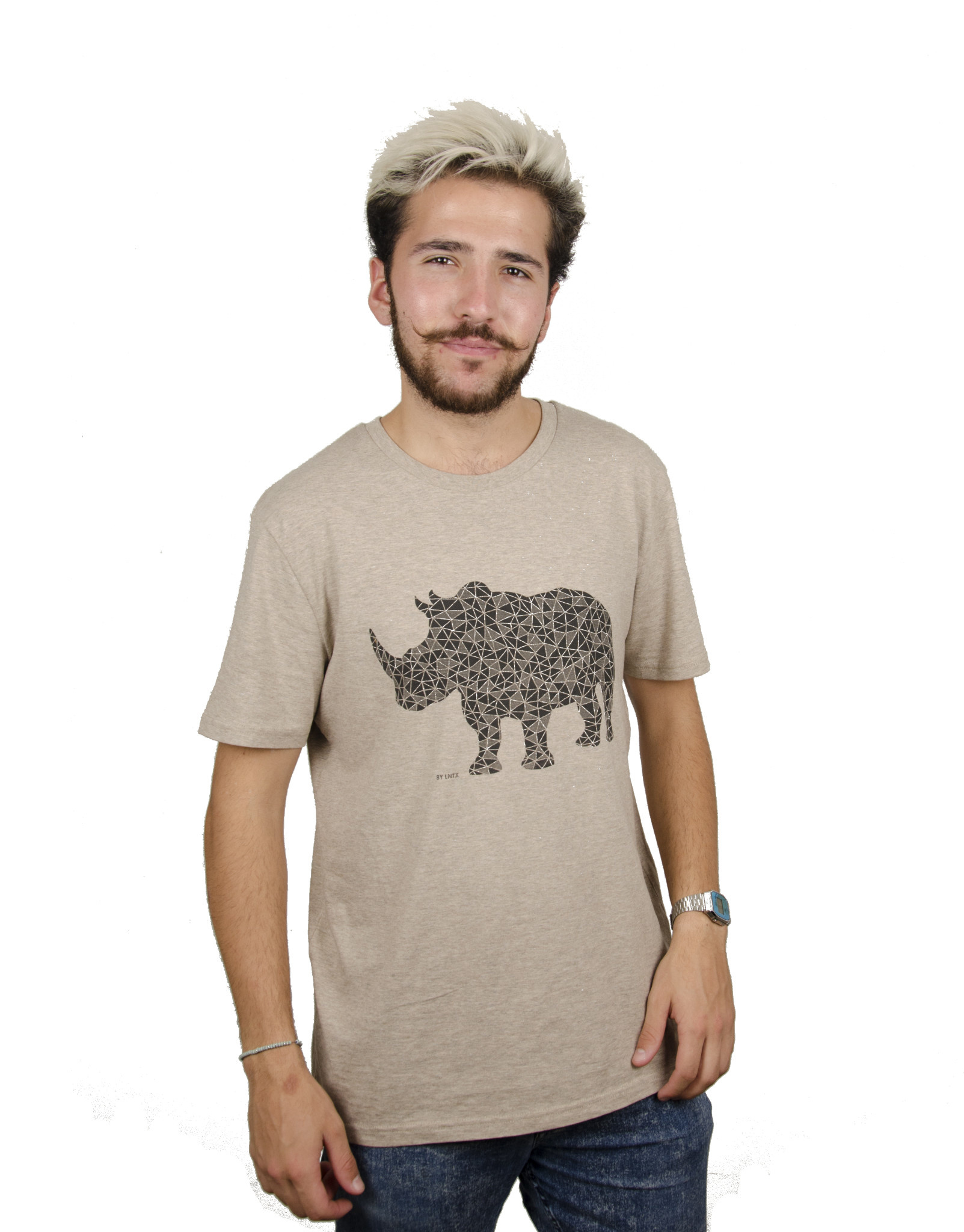 Neushoorn T-shirt - Heather Sand