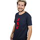 XXX Amsterdam T-shirt - Navy (Red Suede)