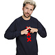 XXX Amsterdam Sweater - Navy (Red Suede)