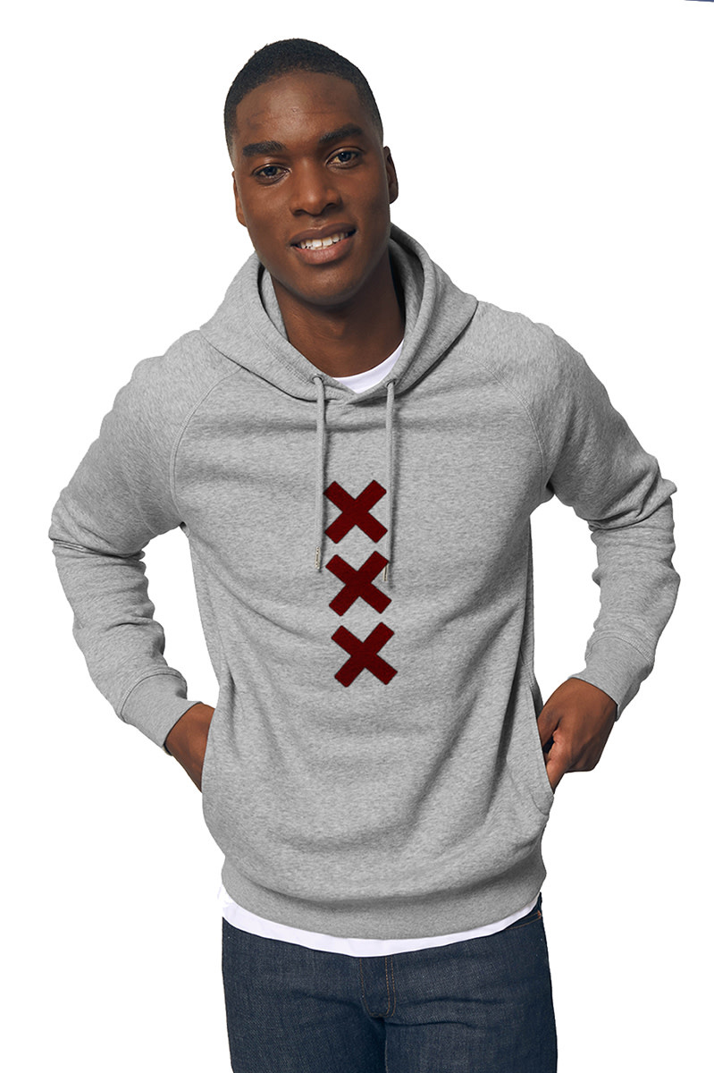 XXX Amsterdam Unisex Hoodie - Heather Grey