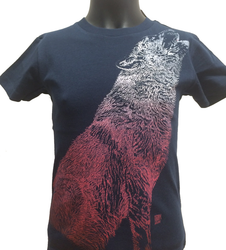 Howling Wolf T-shirt - Recycled