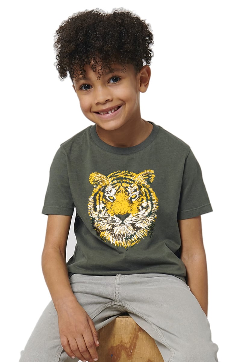 Tiger print deals shirt for boys