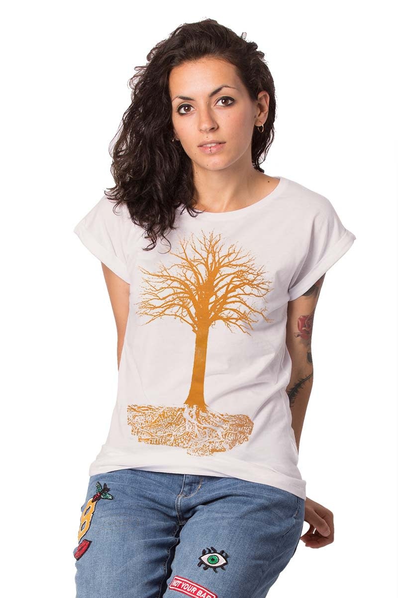 Tree of life T-shirt - Roll-up - Vintage