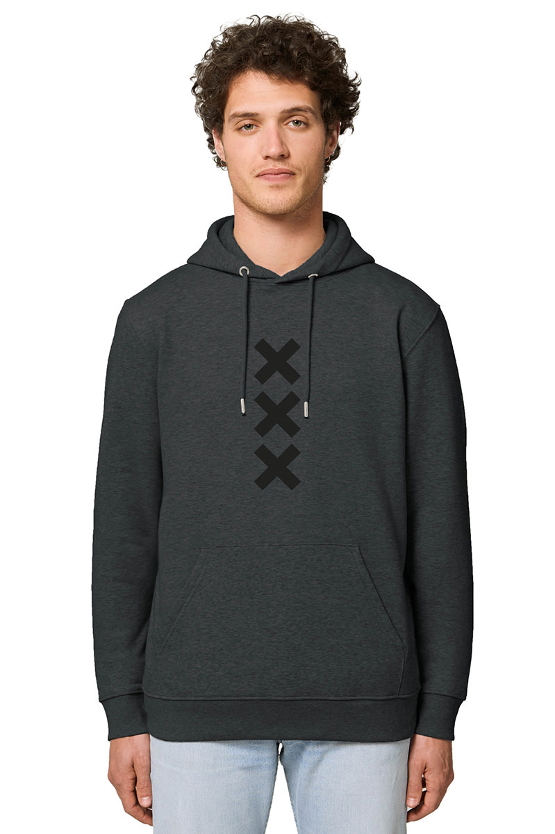 XXX Amsterdam Hoodie - Dark  Heather Grey