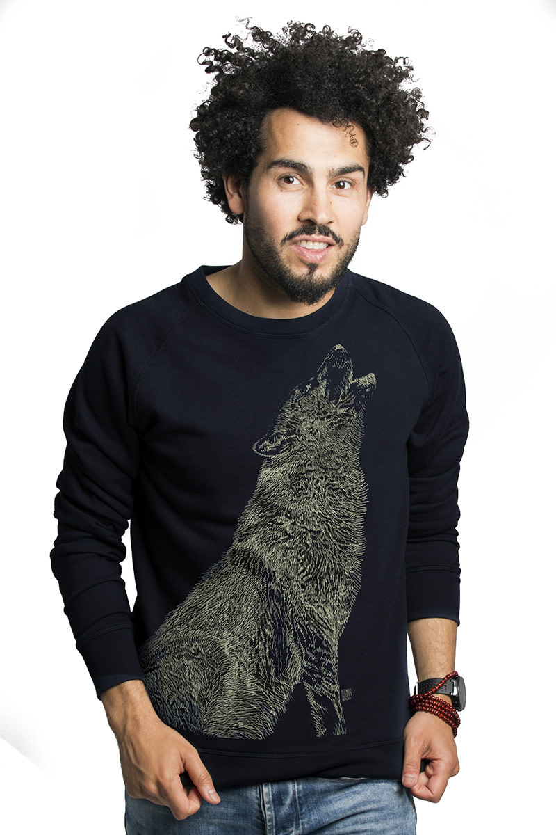 Howling Wolf Sweater - Glow