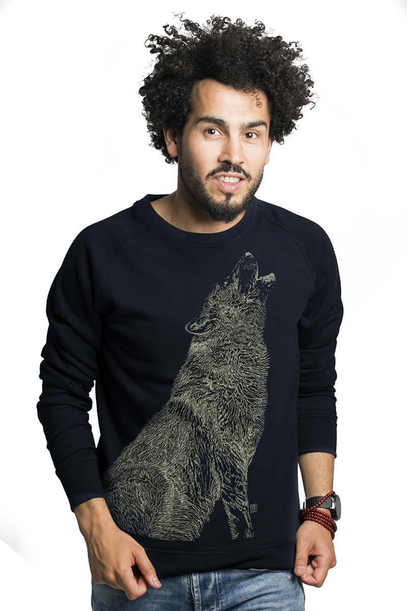 Huilende Wolf Sweater - Glow