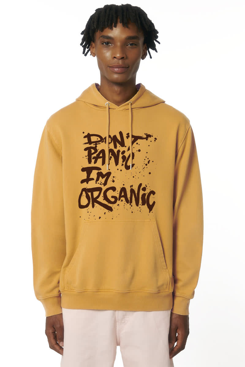 Don't Panic I'm Organic Hoodie - Vintage