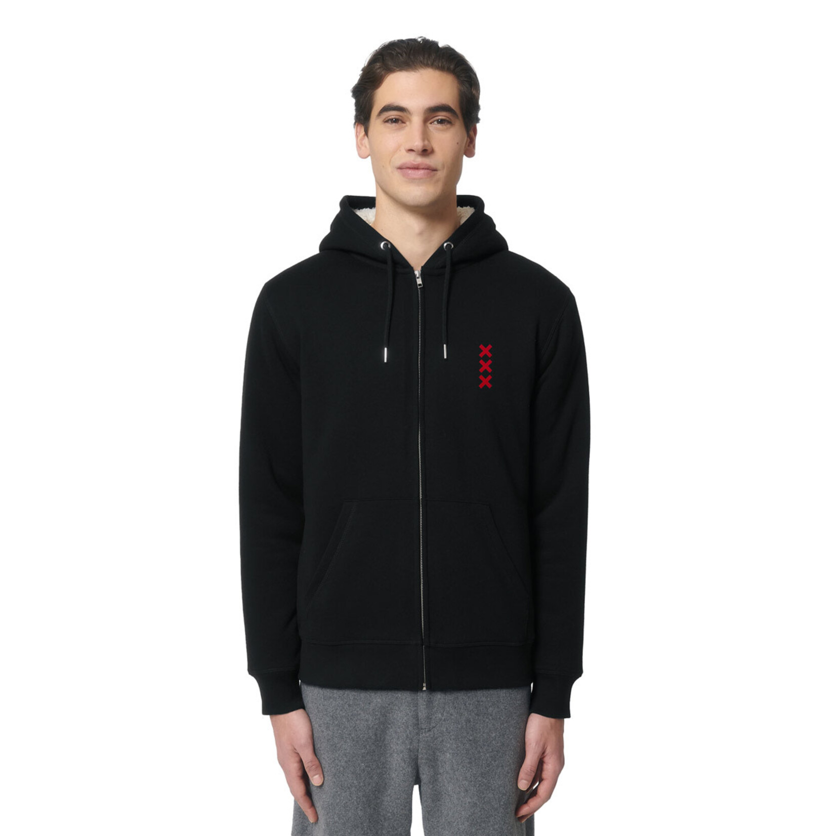 XXX AMSTERDAM GEVOERDE COAT - SHERPA
