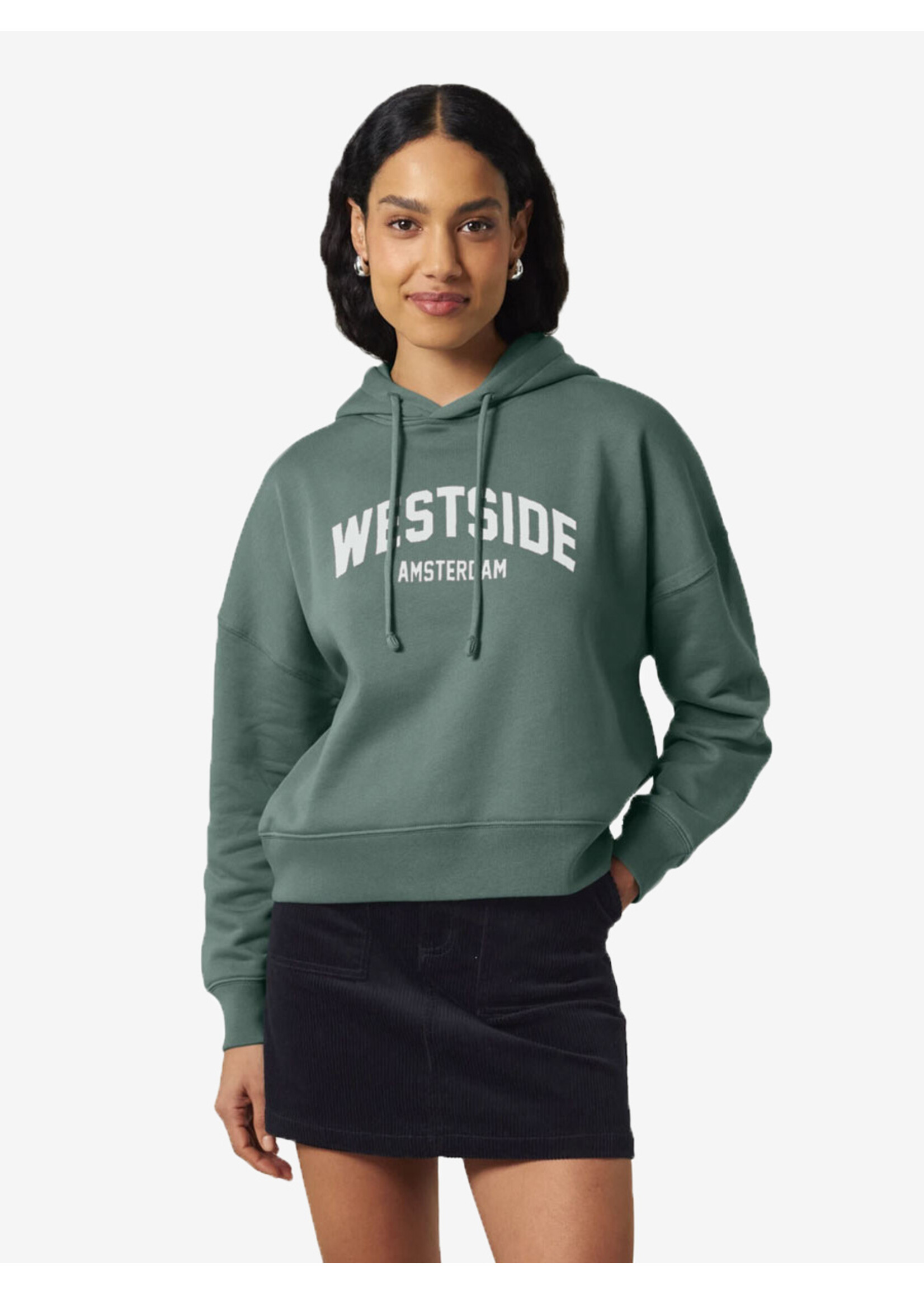 WESTSIDE AMSTERDAM CROP HOODIE (V)