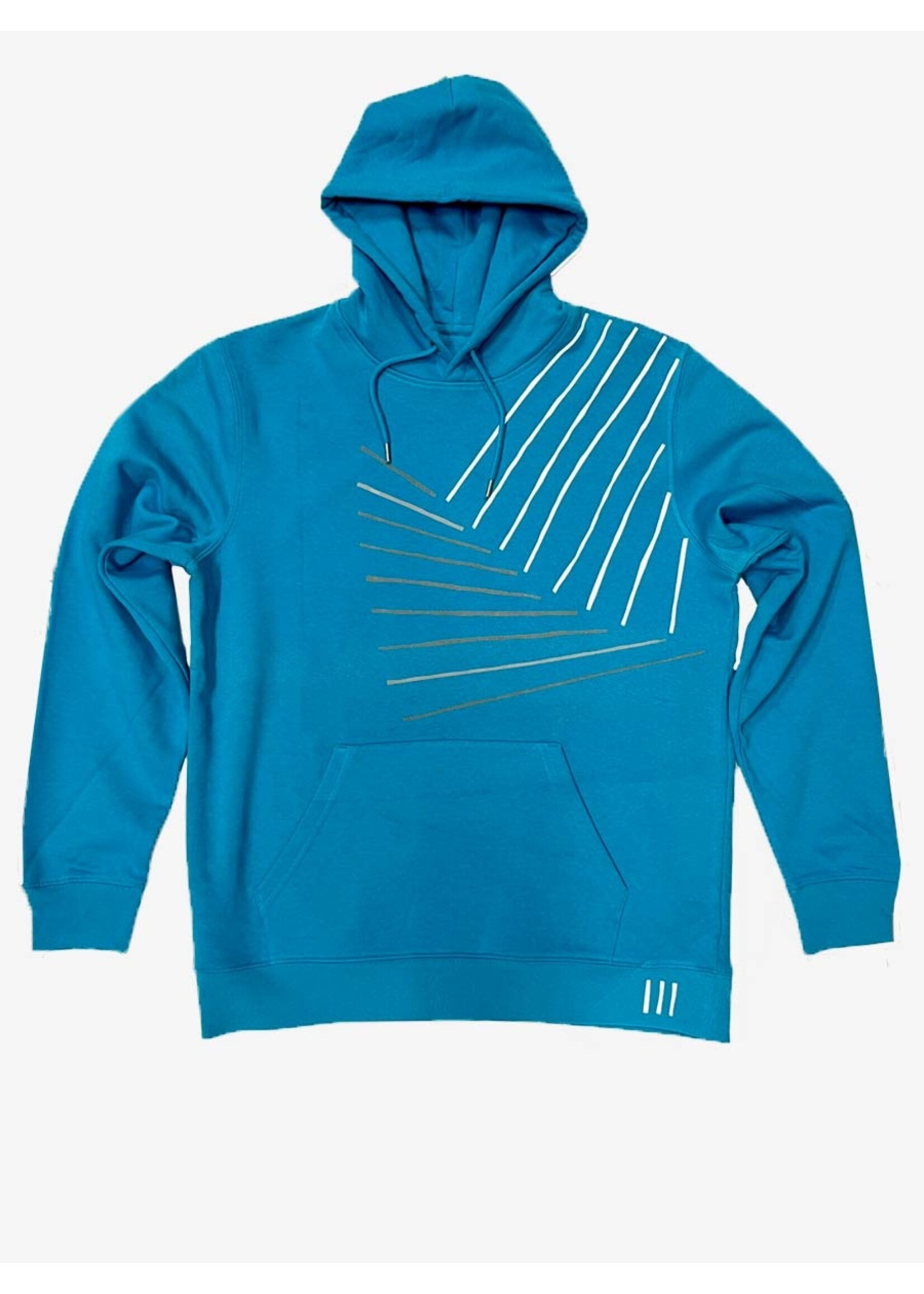 FREESTYLE HOODIE (HANDMADE FLOCKPRINT) NR. 1 - XL