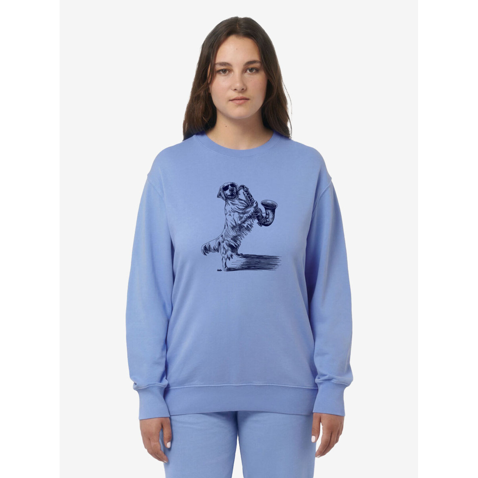 GOLDEN GROOVES (SAXOFOON) SWEATER - VINTAGE