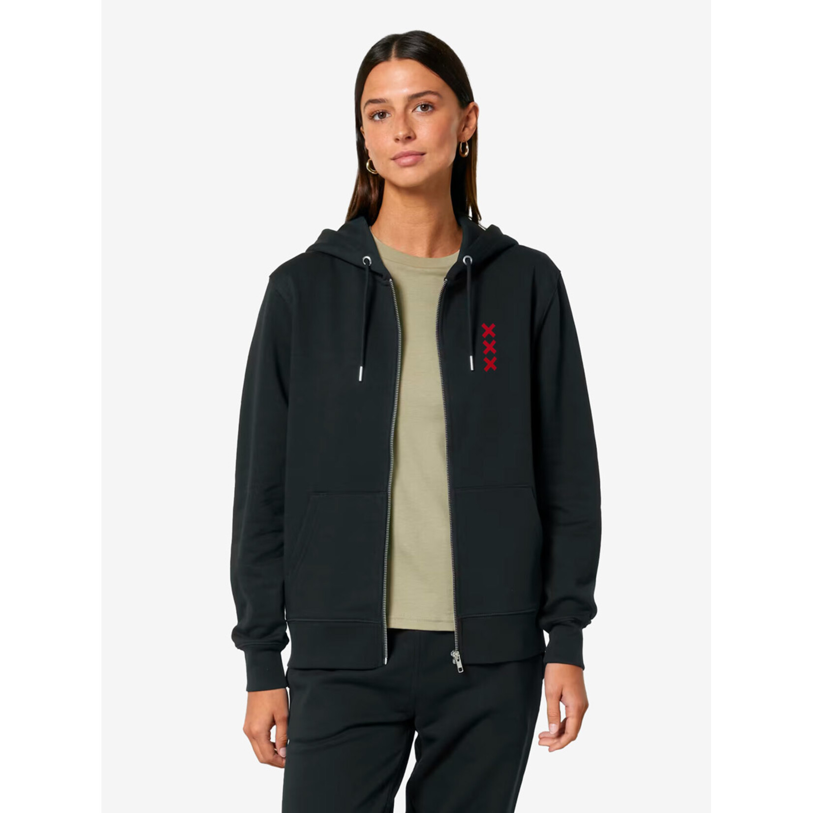 XXX AMSTERDAM ZIPPER HOODIE