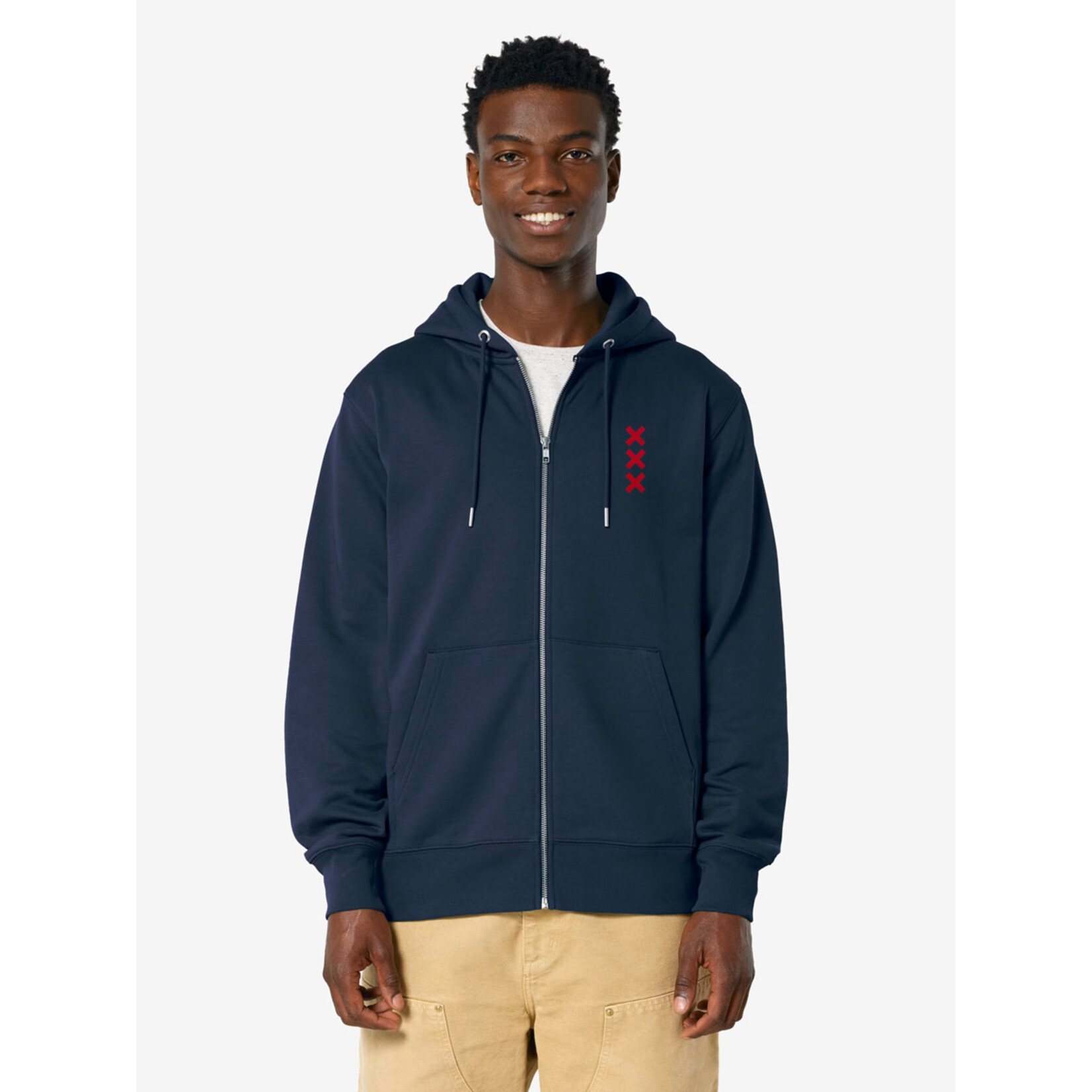 XXX AMSTERDAM ZIPPER HOODIE