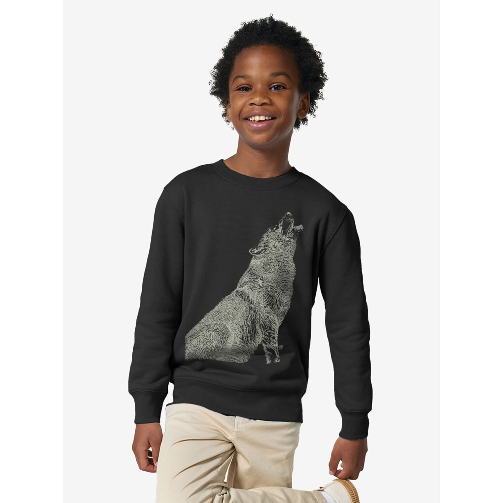 HOWLING WOLF SWEATER  - GLOW IN THE DARK
