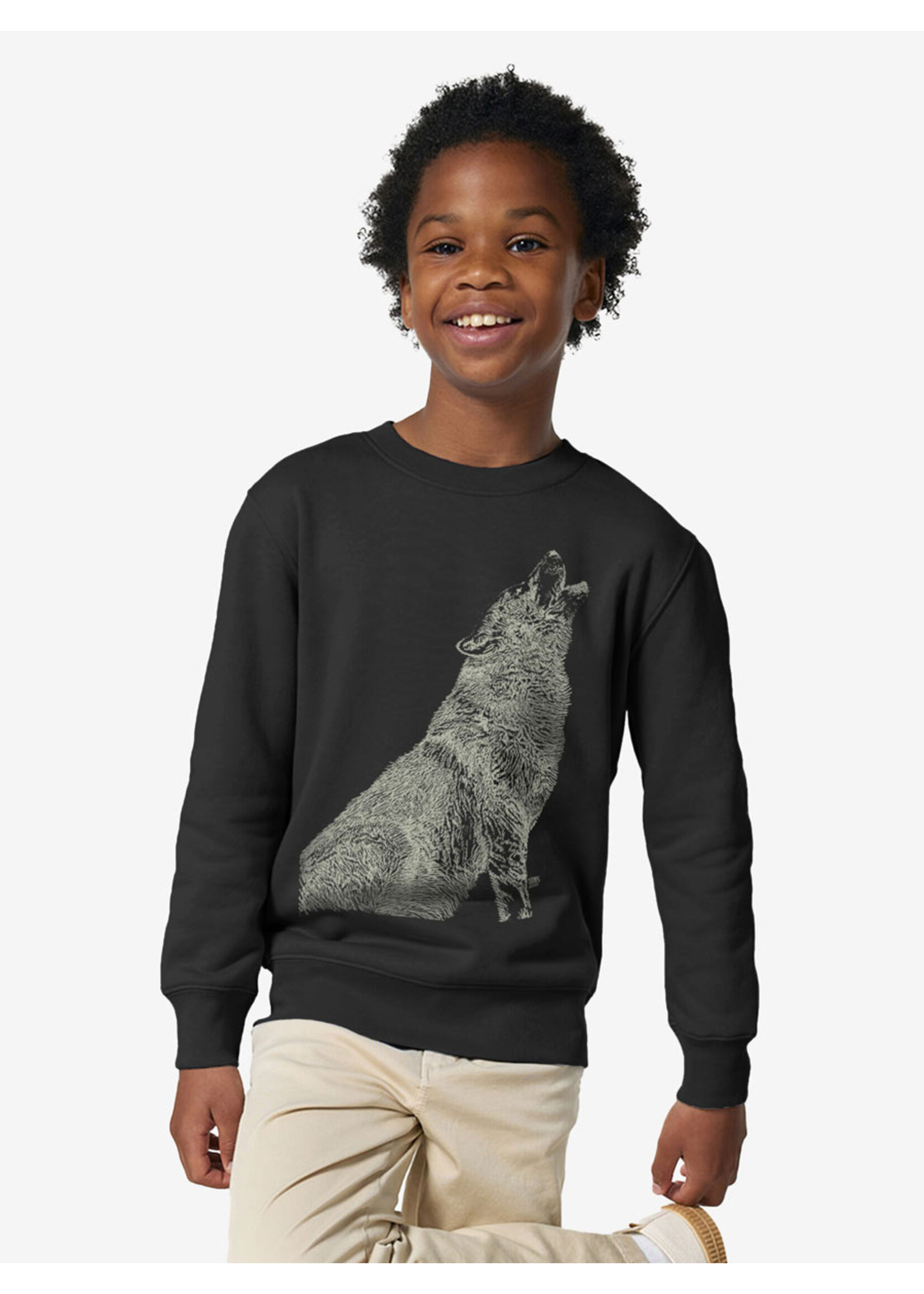 HOWLING WOLF SWEATER  - GLOW IN THE DARK