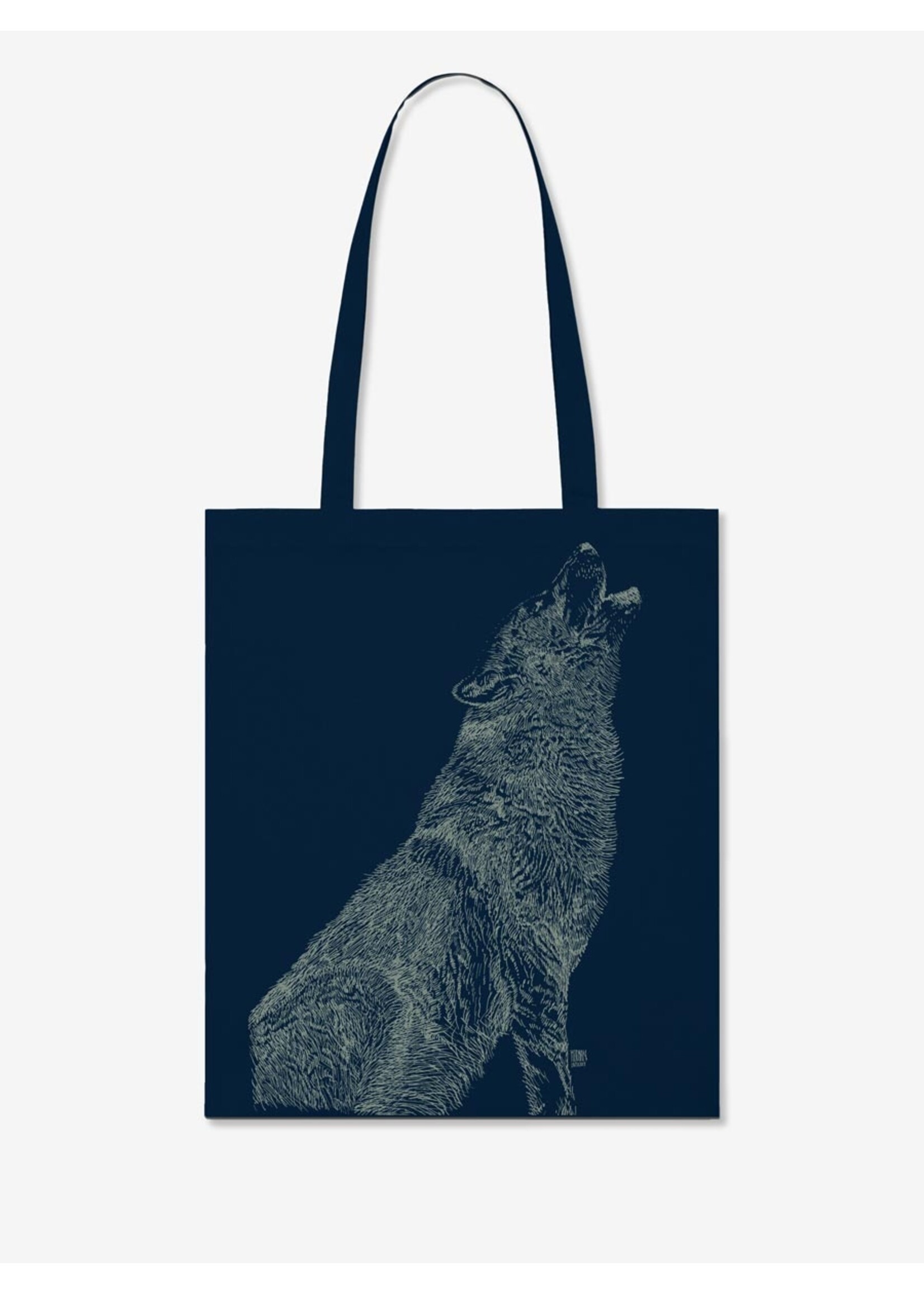 HOWLING WOLF GLOW IN THE DARK - TOTE BAG