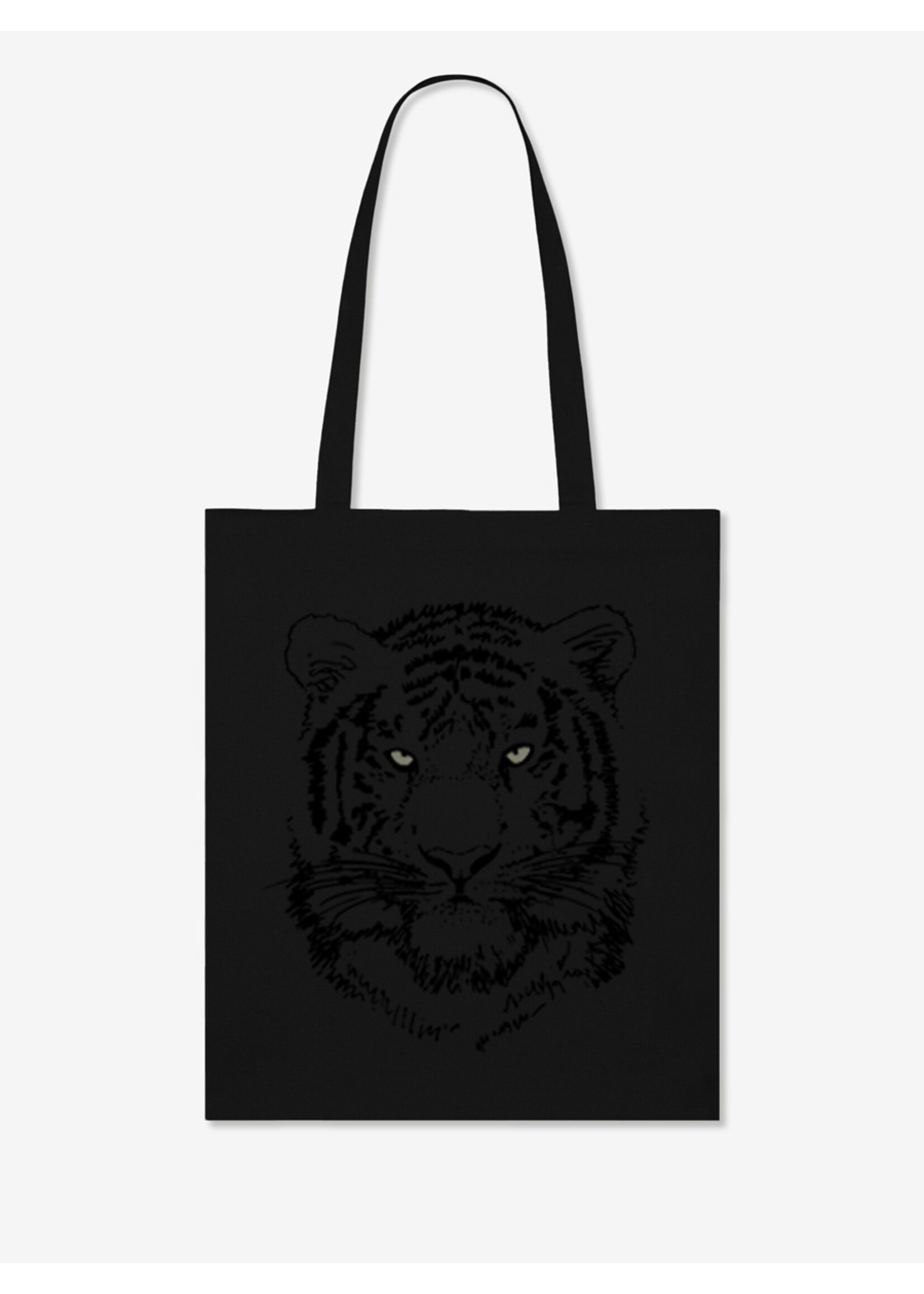 BLACK TIGER TOTE BAG