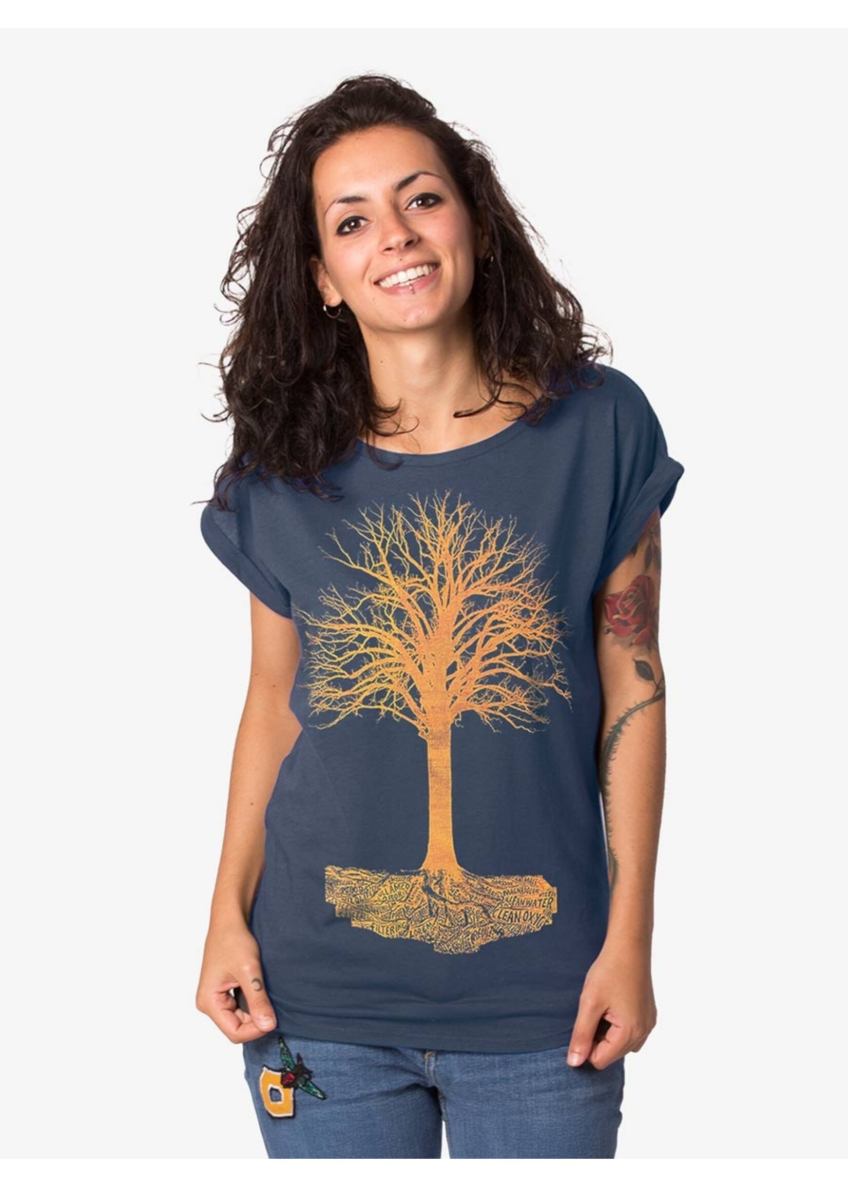 TREE OF LIFE T-SHIRT- ROLL-UP (V)