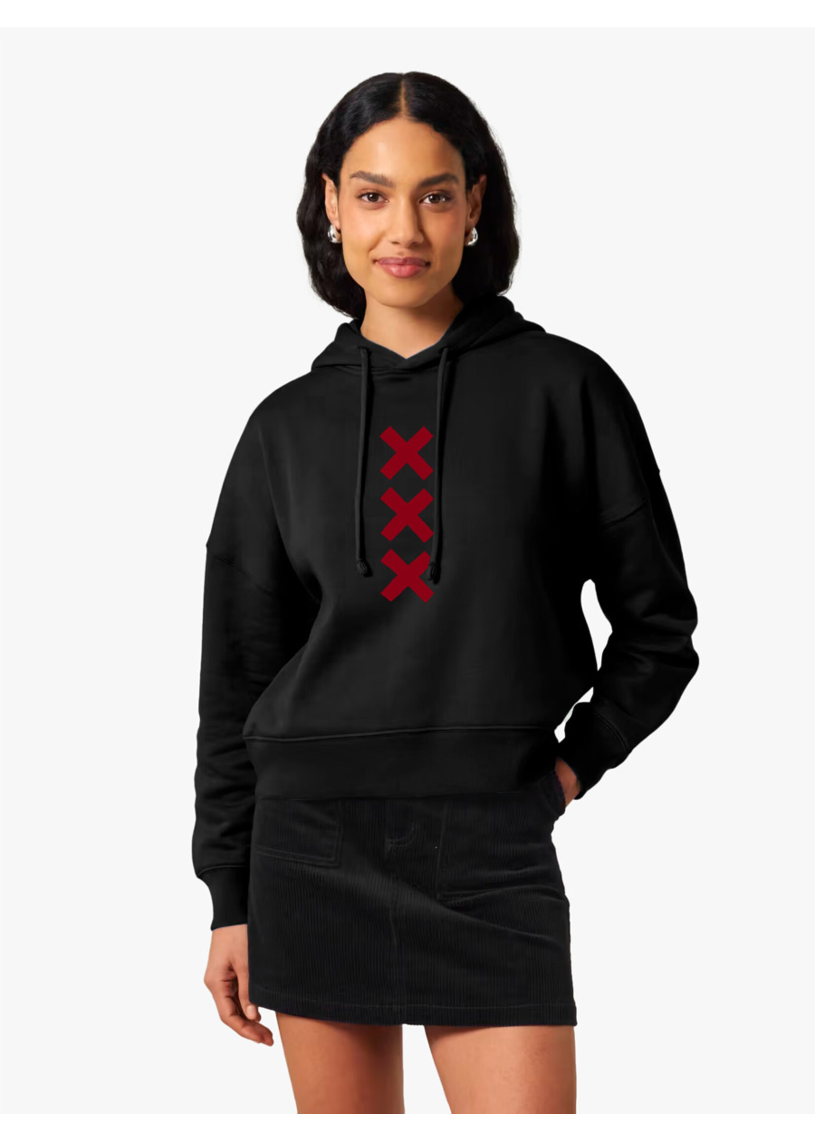XXX AMSTERDAM CROP HOODIE (V)